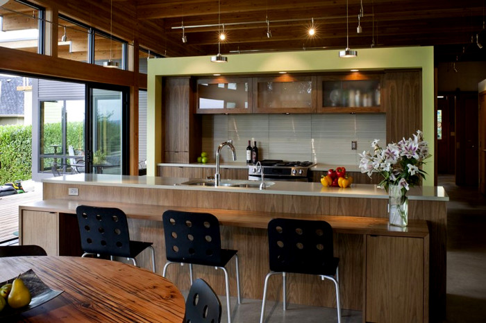 cozinha moderna de madeira